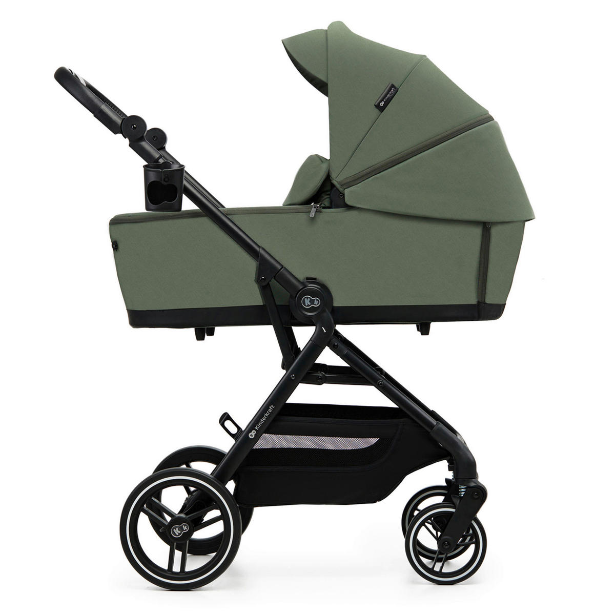 KINDERWAGEN Yoxi 3in1  - Olivgrün, Basics, Kunststoff (107/59/97cm) - Kinderkraft