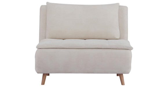 SCHLAFSOFA Cord Beige  - Beige/Naturfarben, Design, Holz/Textil (105/80/90cm) - Carryhome