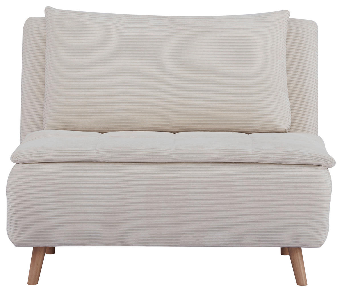 SCHLAFSOFA Cord Beige  - Beige/Naturfarben, Design, Holz/Textil (105/80/90cm) - Carryhome