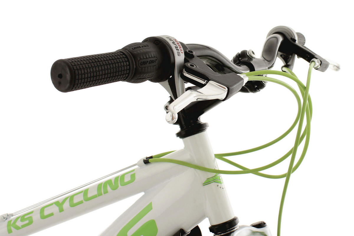MOUNTAINBIKE 26 Zoll  - Weiß/Grün, Basics, Metall (180/70/80cm) - KS Cycling