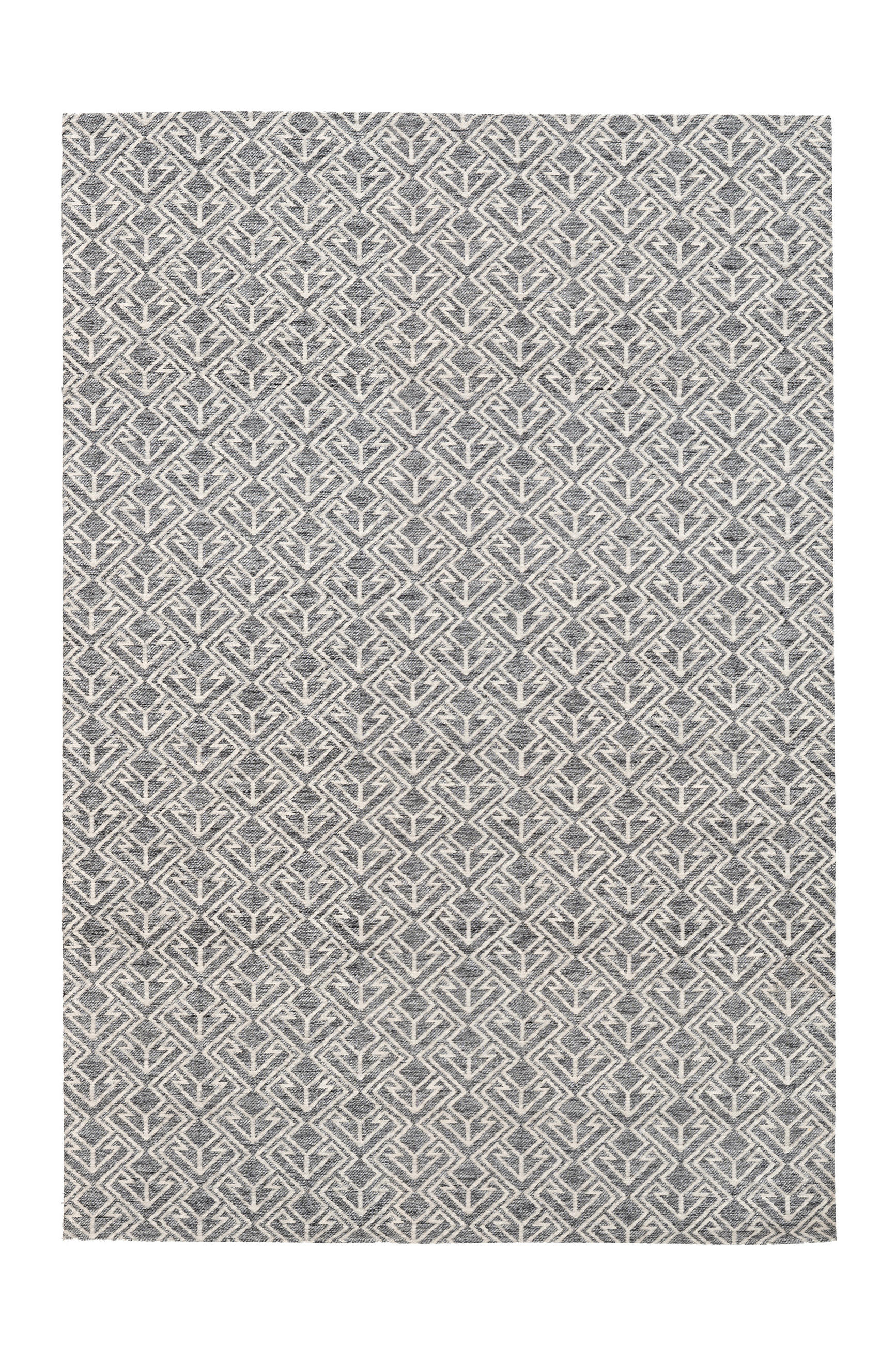 VENKOVNÍ KOBEREC, 80/150 cm, krémová, šedá - šedá/krémová, Trend, textil/plast (80/150cm)