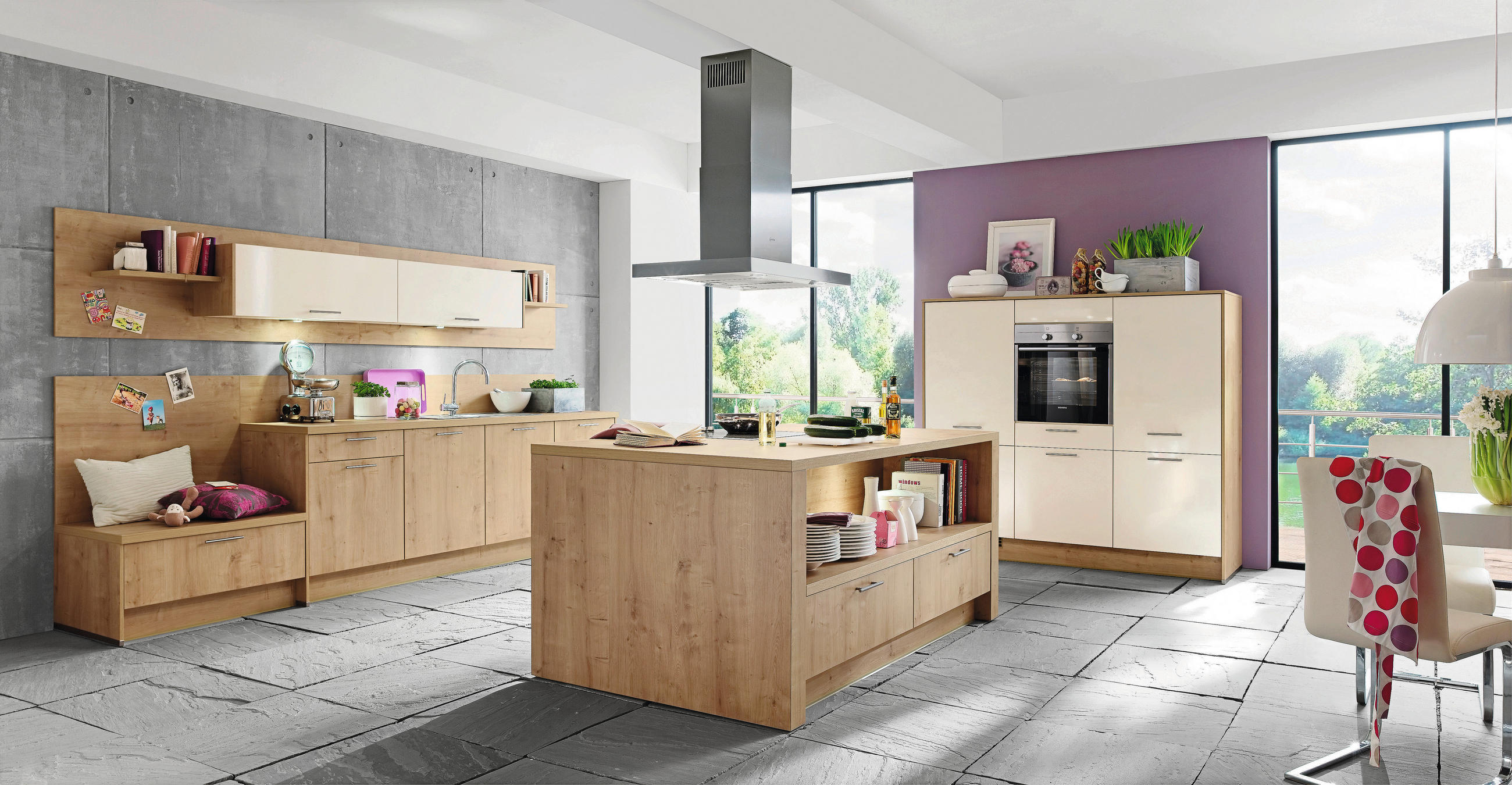 EINBAUKÜCHE   - Design, Holzwerkstoff - Celina
