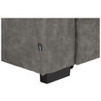 ECKSOFA in Lederlook Grau  263/230 cm  - Schwarz/Grau, Design, Kunststoff/Textil (263/230cm) - Hom`in
