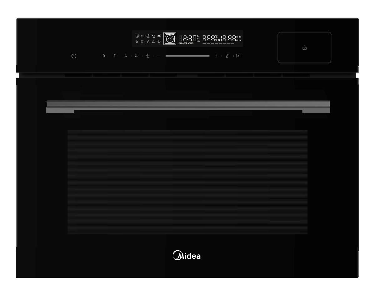 KOMPAKTBACKOFEN STOFEK45TBL  - Schwarz, Basics, Metall (59,5/45,4/56,5cm) - Midea