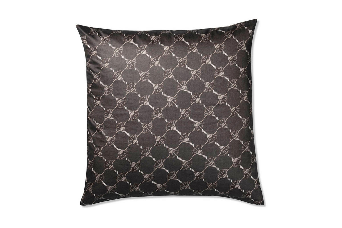 POVLAK NA POLŠTÁŘ, 80/80 cm, bavlna - černá/hnědá, Basics, textil (80/80cm) - Joop!