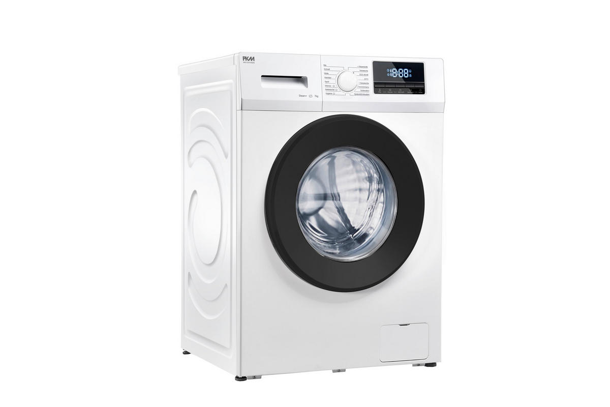 WASCHMASCHINE WA7-ES1416DAI  - Weiß, Trend, Glas/Kunststoff (59,5/85/49,5cm) - PKM