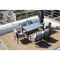 UTEGRUPP  - grå/svart, Design, metall/glas - Livetastic