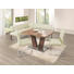 ECKBANK in Leder, Metall Beige, Chromfarben - Chromfarben/Beige, Design, Leder/Metall (165/206cm) - Novel ECKBANK in Leder, Metall Beige, Chromfarben - Chromfarben/Beige, Design, Leder/Metall (165/206cm) - Novel