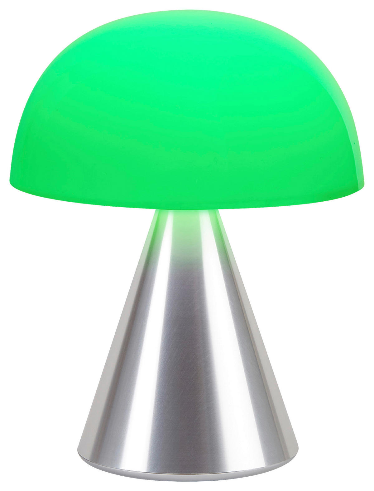 AKKU-TISCHLEUCHTE 14/17/14 cm   - Alufarben, Design, Kunststoff/Metall (14/17/14cm)