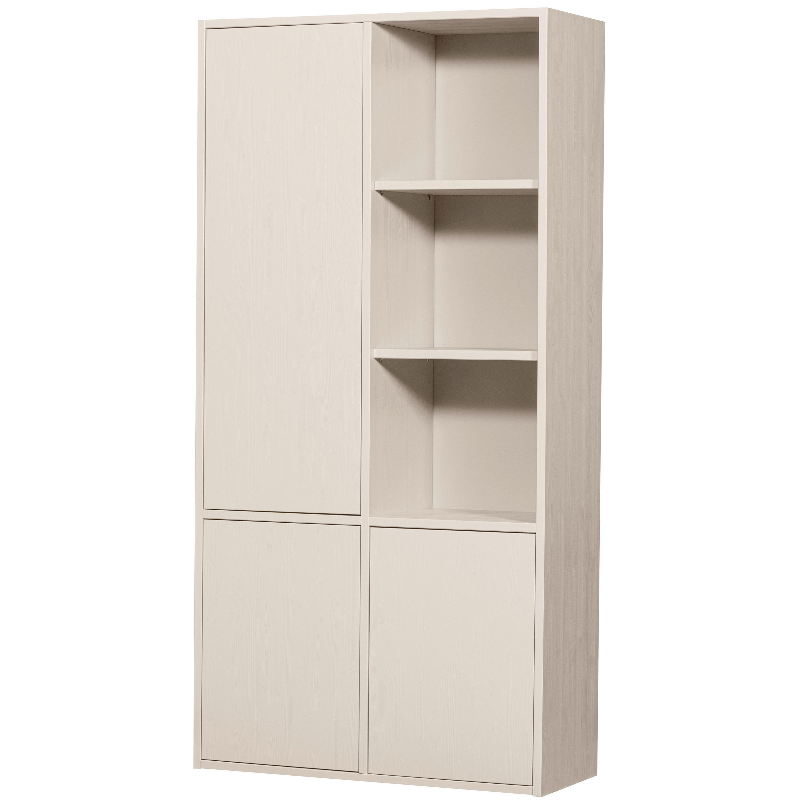 Livetastic Mehrzweckschrank Grauweiß 100x200x40 cm