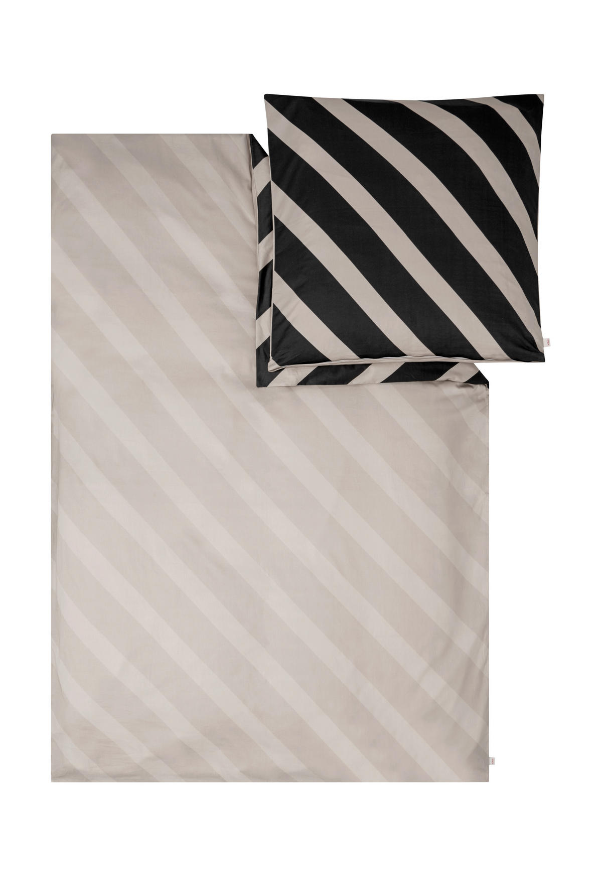 OBOUSTRANNÉ POVLEČENÍ, makosatén, šedá, béžová, 140/200 cm - šedá/béžová, Design, textil (140/200cm) - S. Oliver