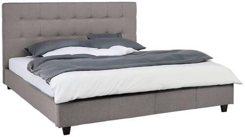 Carryhome ČALÚNENÁ POSTEĽ, 180/200 cm, svetlosivá