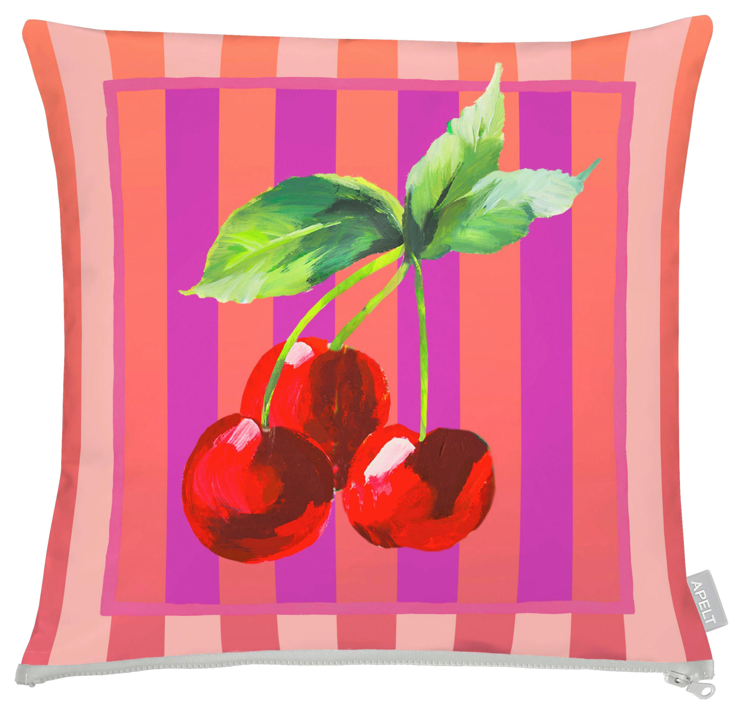 ZIERKISSEN  48/48 cm   - Pink/Rot, Basics, Textil (48/48cm) - Apelt