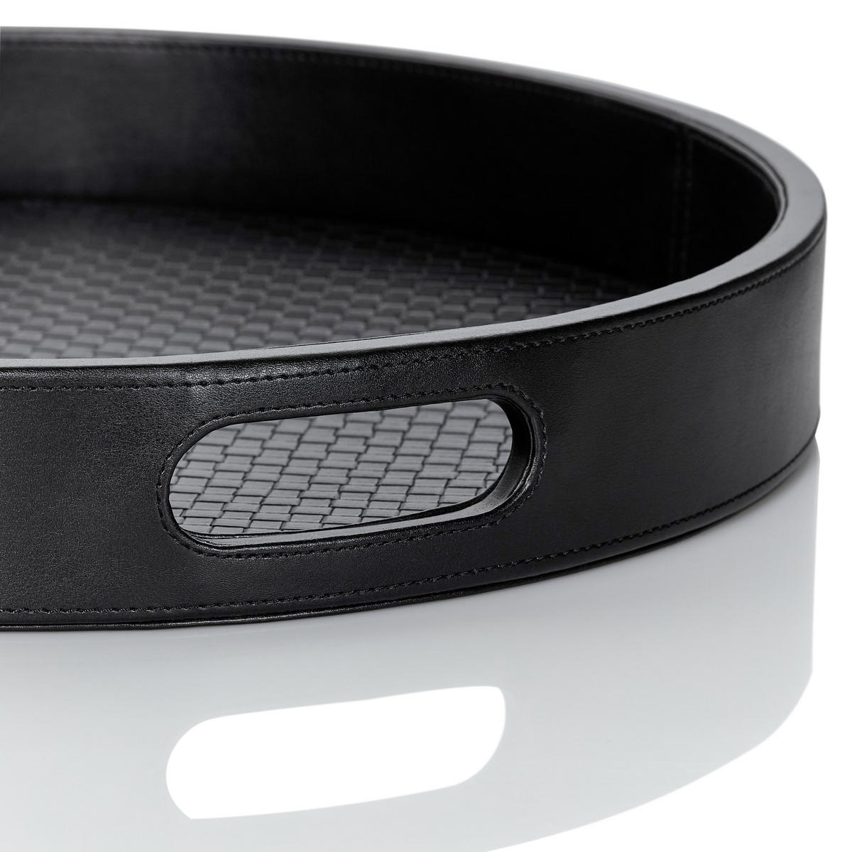 TABLETT Holz, Textil  - Schwarz, Basics, Holz/Textil (36/5,2cm) - Joop!