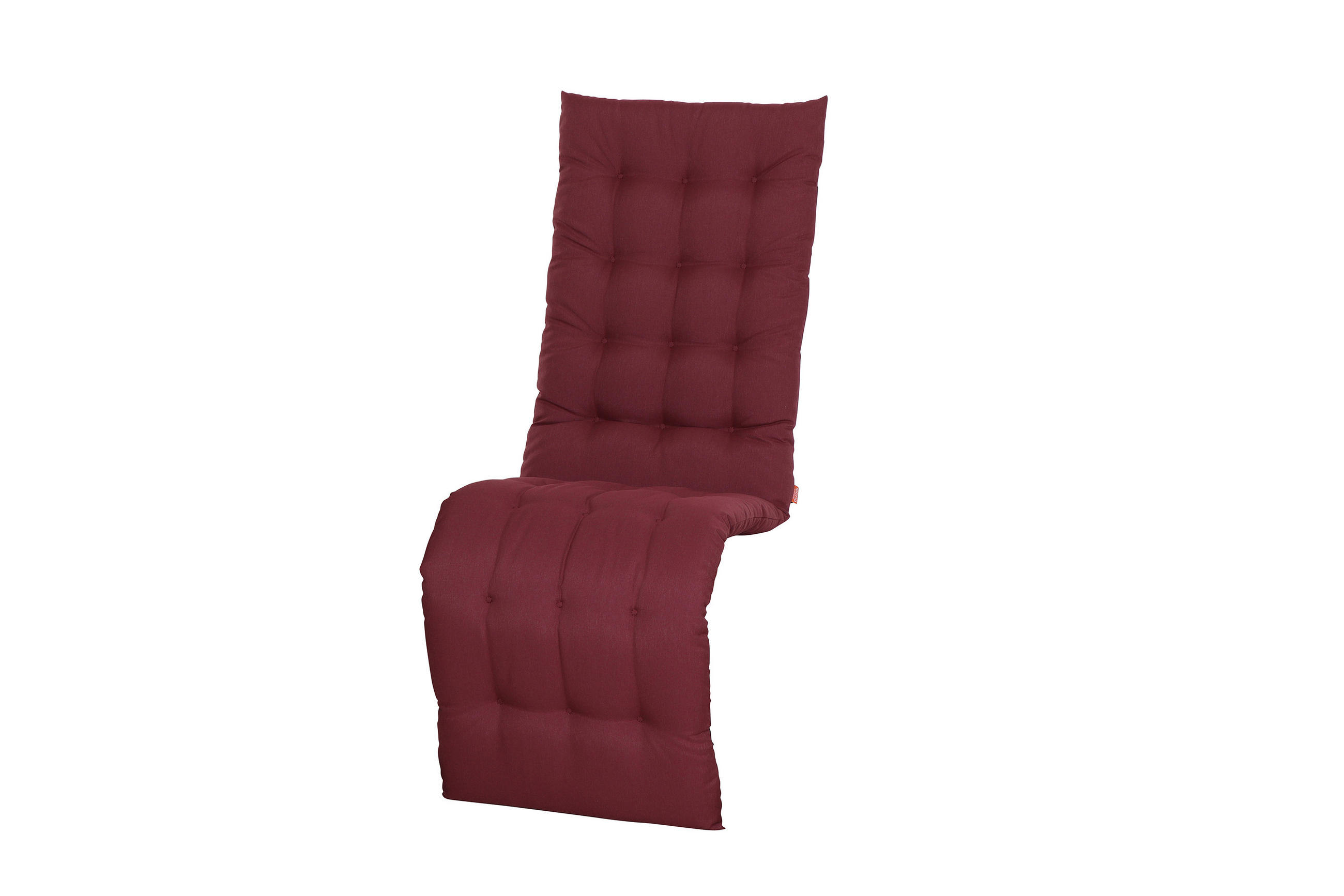 LIEGENAUFLAGE Uni  - Rot, KONVENTIONELL, Textil (48/6/160cm) - Siena Garden