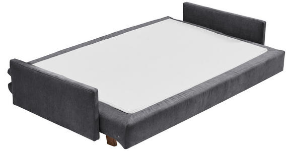 SCHLAFSOFA Flachgewebe Dunkelgrau - Eichefarben/Dunkelgrau, KONVENTIONELL, Holz/Textil (205/85/98cm) - Carryhome