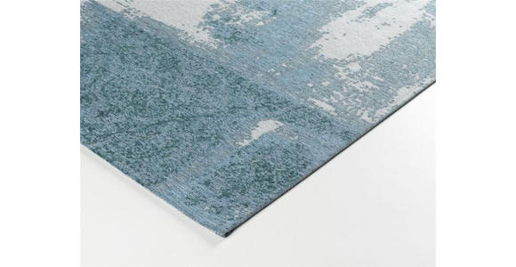 FLACHWEBETEPPICH 90/160 cm Diana Nora Türkis  - Türkis, Basics, Textil (90/160cm) - Novel