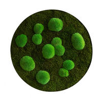 MOOSBILD Stylegreen  - Grün, Basics, Naturmaterialien/Metall (80/6cm)