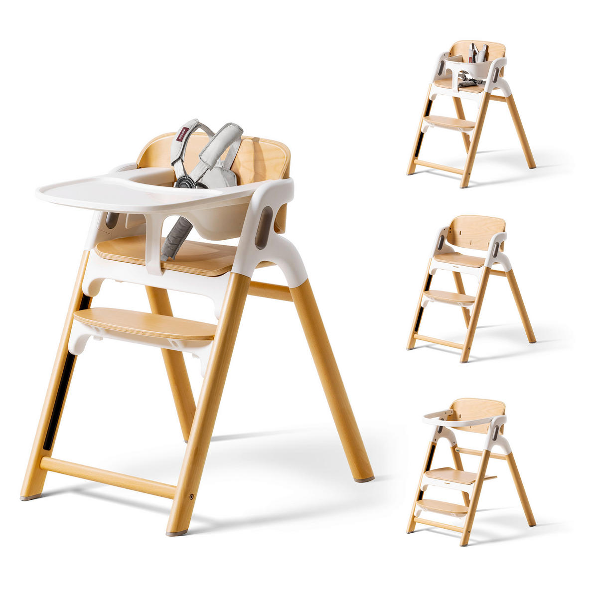KOMBIHOCHSTUHL Hochstuhl  - Hellbraun, Basics, Holz (71,1/79,5/56,2cm) - Momcozy