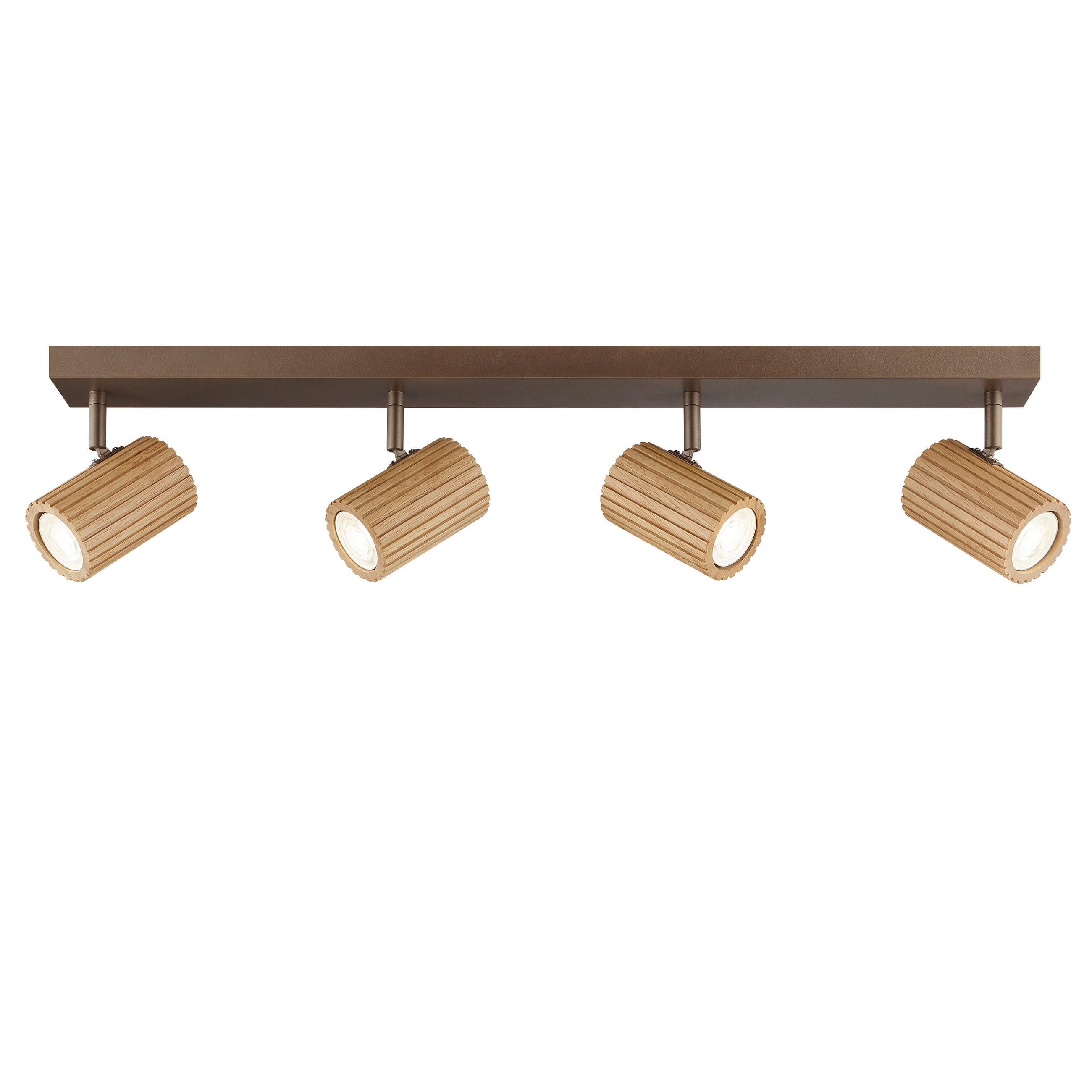 DECKENLEUCHTE LAKEWOOD 78,2/17,6/8 cm  - Braun, Design, Holz/Metall (78,2/17,6/8cm)