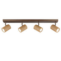 DECKENLEUCHTE LAKEWOOD 78,2/17,6/8 cm  - Braun, Design, Holz/Metall (78,2/17,6/8cm)