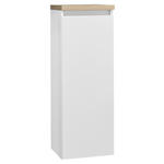 HIGHBOARD NV.312  in 30/85,8/30 cm  - Eichefarben/Weiß, Design, Glas/Holzwerkstoff (30/85,8/30cm) - Novel