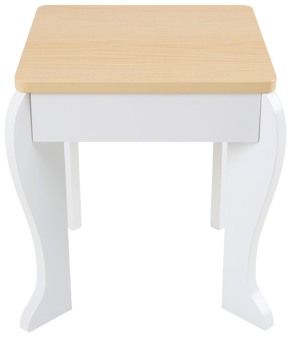 TOALETNÍ STOLEK přírodní barvy, bílá,  - bílá/přírodní barvy, Trend, kompozitní dřevo/plast (53/28,5/93/29/36/28,5cm) - Jimmylee