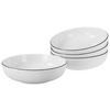 SKÅLSET 4 delar Allround Black Line   - vit/svart, Design, keramik - Creatable