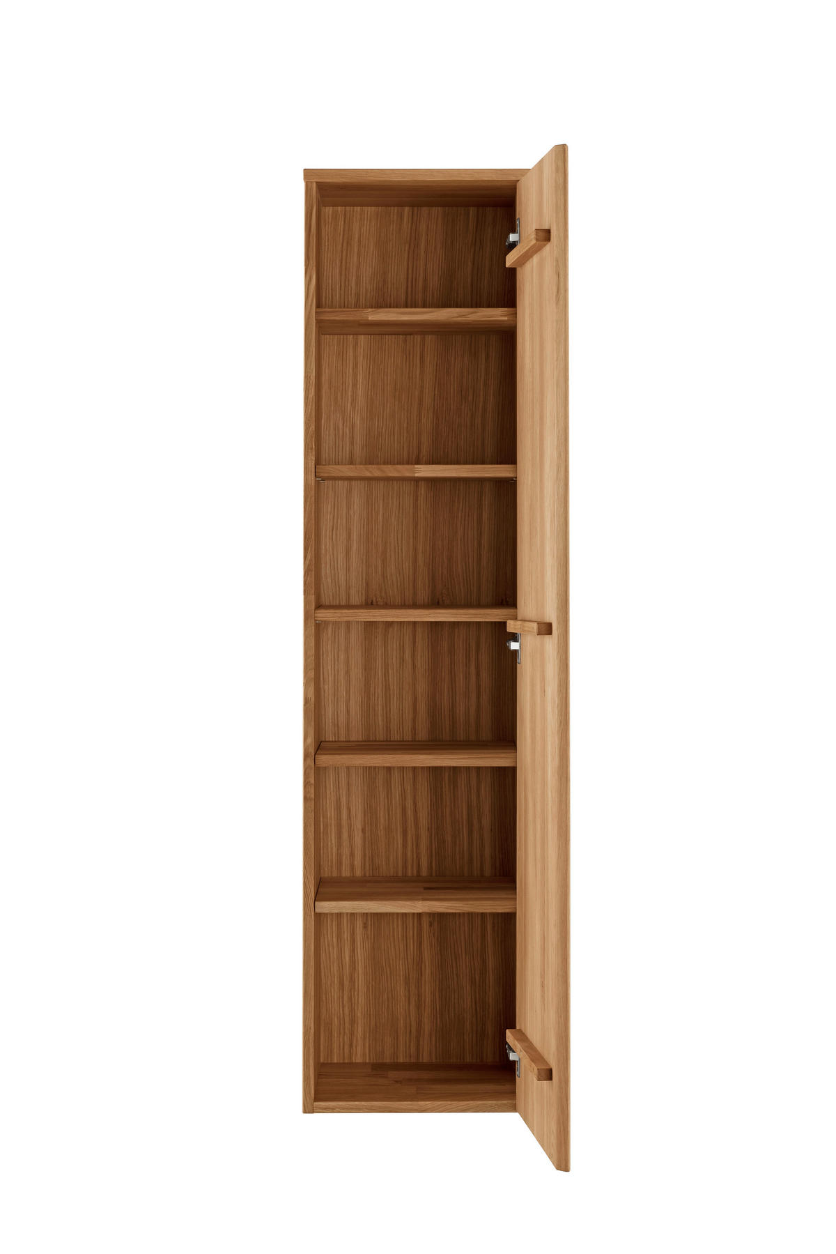 GARDEROBENSCHRANK  in 40/165/35 cm  - Eichefarben, Natur, Glas/Holz (40/165/35cm) - Linea Natura