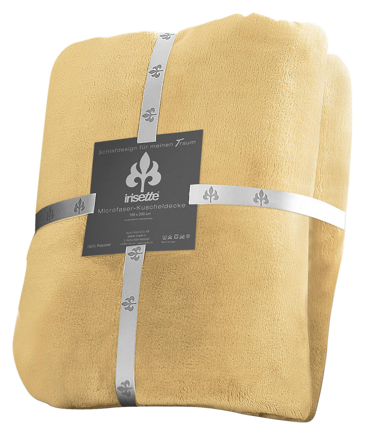 KUSCHELDECKE 150/200 cm  - Goldfarben, KONVENTIONELL, Textil (150/200cm) - Irisette
