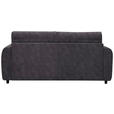 SCHLAFSOFA Leinenoptik Dunkelgrau  - Dunkelgrau/Schwarz, Design, Kunststoff/Textil (198/91/100cm) - Carryhome