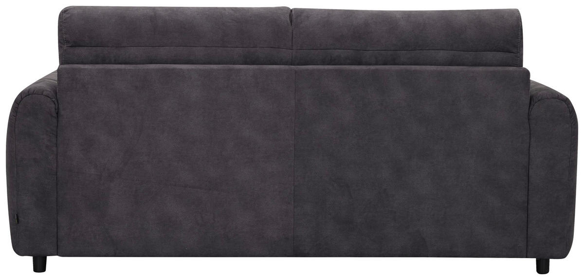 SCHLAFSOFA Leinenoptik Dunkelgrau  - Dunkelgrau/Schwarz, Design, Kunststoff/Textil (198/91/100cm) - Carryhome