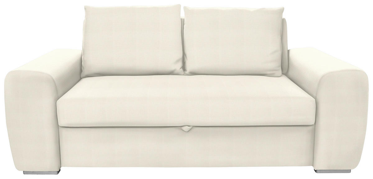 SCHLAFSOFA in Textil Naturfarben  - Chromfarben/Naturfarben, Design, Holz/Textil (199/92/97cm) - Livetastic