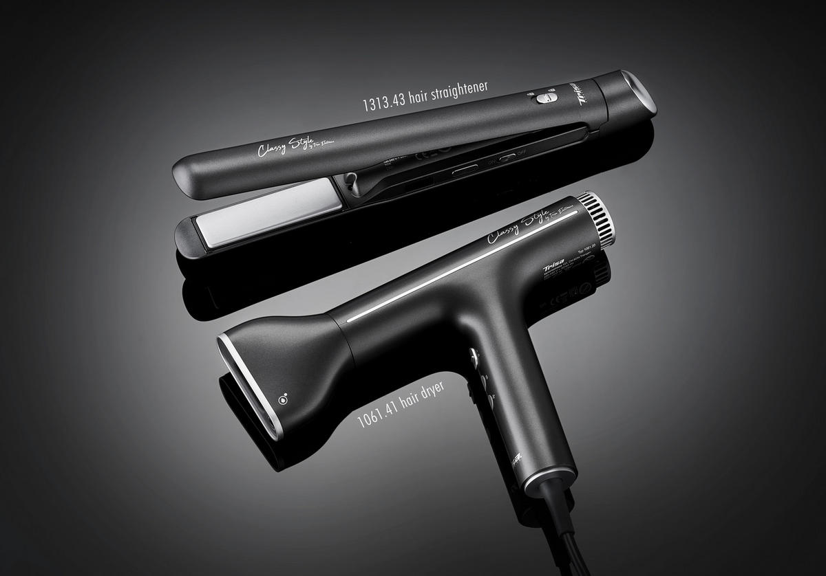HAARGLÄTTER  - Anthrazit, Basics, Kunststoff (32,5/3,6/3,7cm) - Trisa Electronics