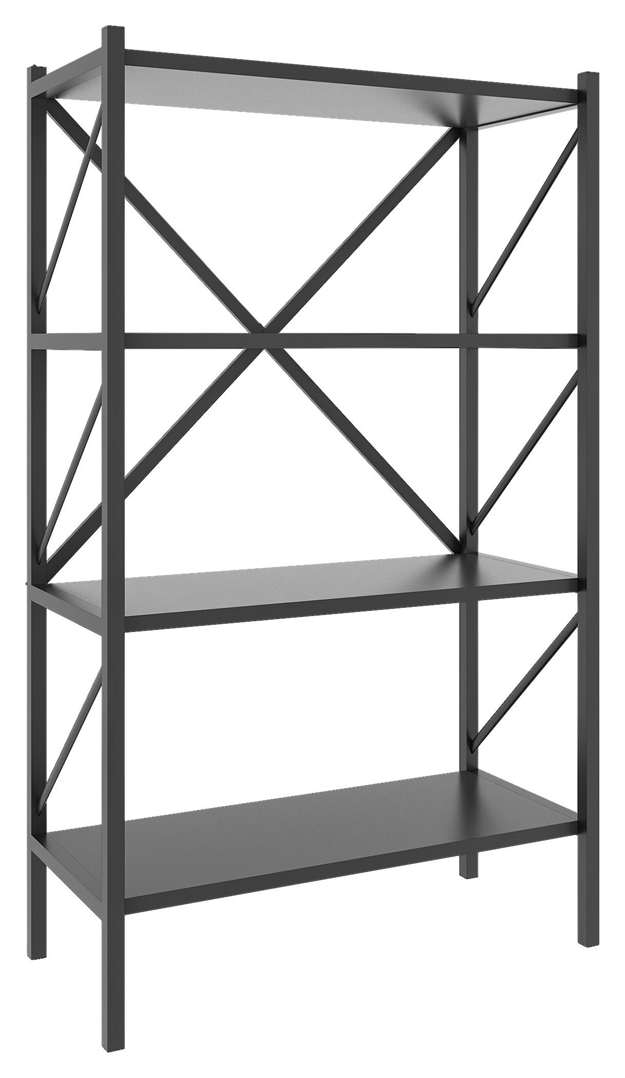 REGAL  66/121/34 cm Anthrazit  - Anthrazit, Modern, Holzwerkstoff (66/121/34cm) - MID.YOU