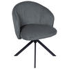 ARMLEHNSTUHL  in Schmiedeeisen Feincord  - Dunkelgrau/Schwarz, KONVENTIONELL, Textil/Metall (61/82/59cm) - Stylife