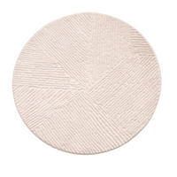 WEBTEPPICH 80 cm Stilo Beige rund  - Beige, Basics, Textil (80cm) - Novel