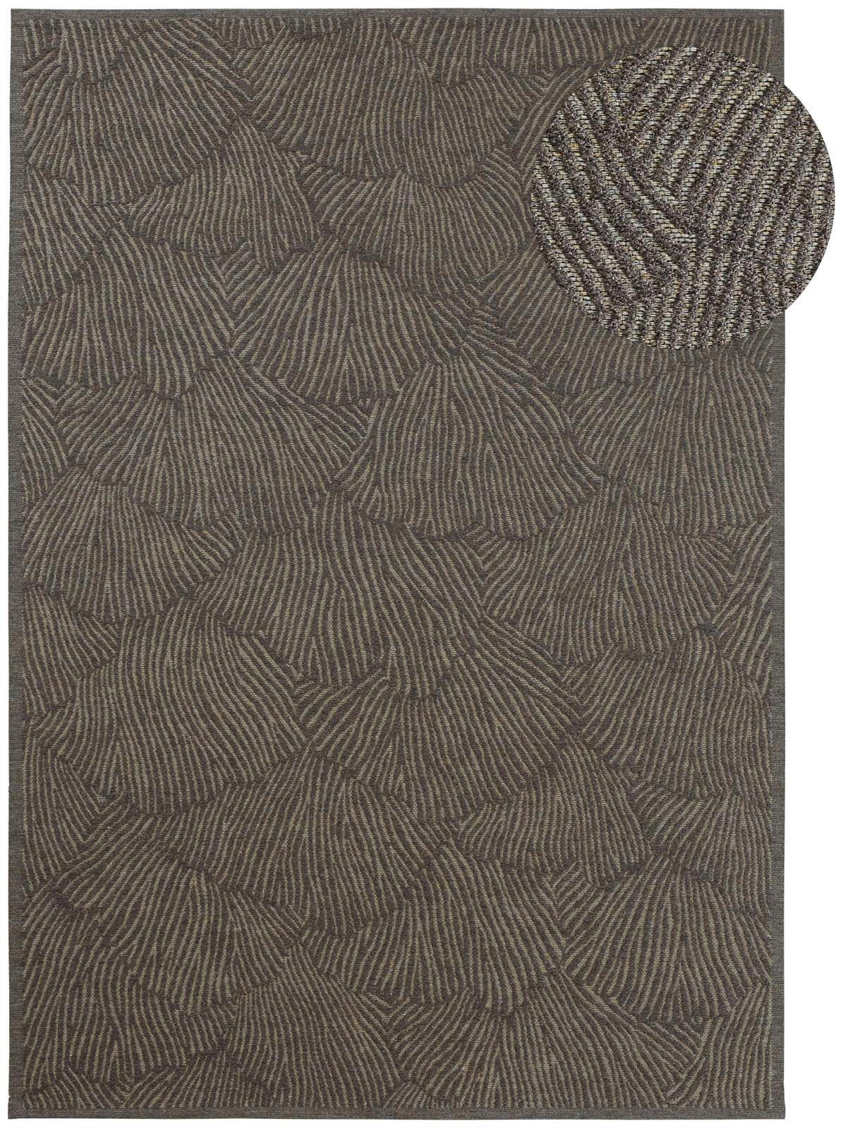 OUTDOORTEPPICH 160/230 cm Ginko Dunkelbraun  - Dunkelbraun, KONVENTIONELL, Textil (160/230cm) - Novel
