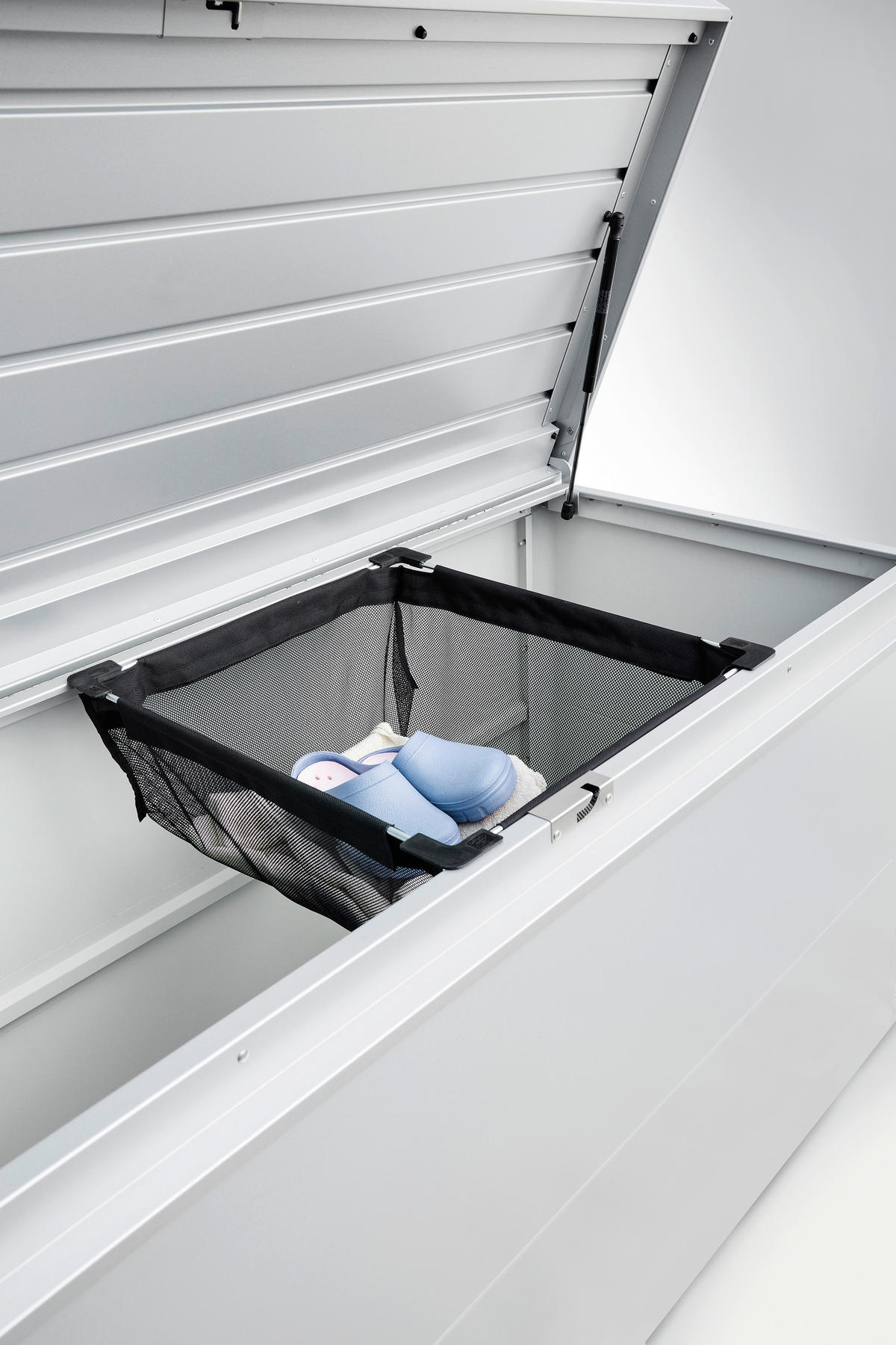 KISSENBOX - Dunkelgrau, Basics, Metall (160/83/79cm) - Biohort