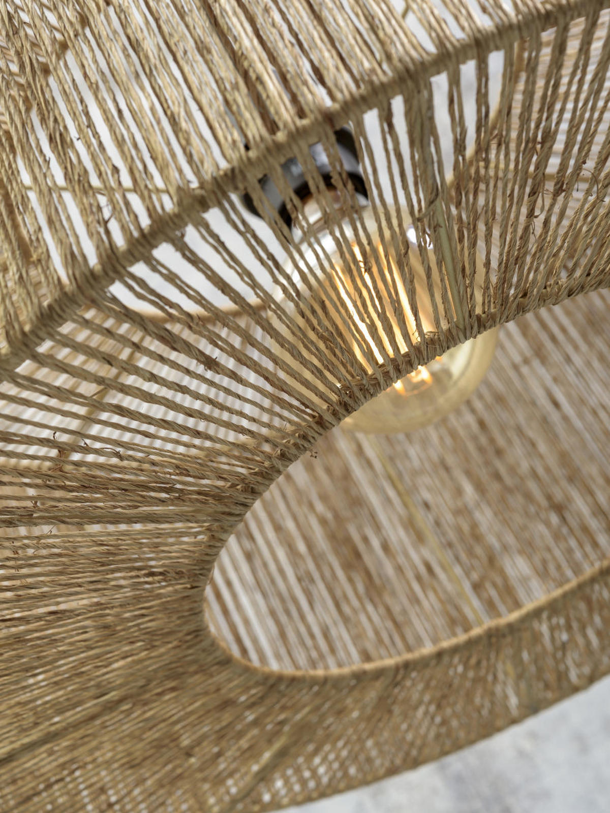 GOLVLAMPA GOOD&MOJO 50/165/207 cm    - naturfärgad, Trend, textil (50/165/207cm) - Good & Mojo