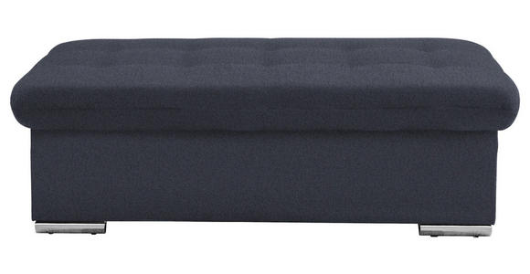 HOCKER Flachgewebe Grau  - Silberfarben/Grau, Design, Textil/Metall (137/43/74cm) - Cantus