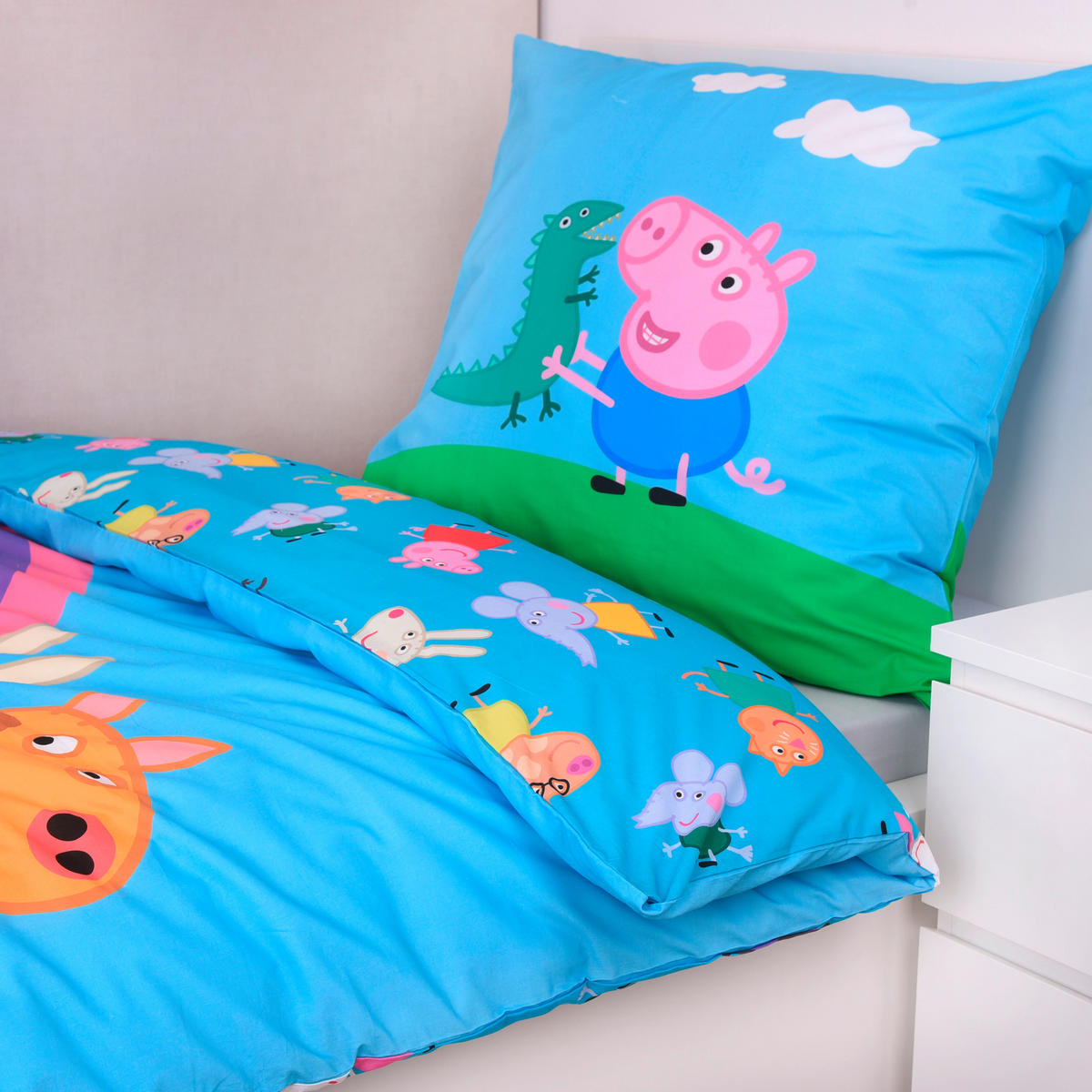 JUGENDBETTWÄSCHE PEPPA PIG Renforcé 135/200 cm  - Multicolor, Basics, Textil (135/200cm) - Herding