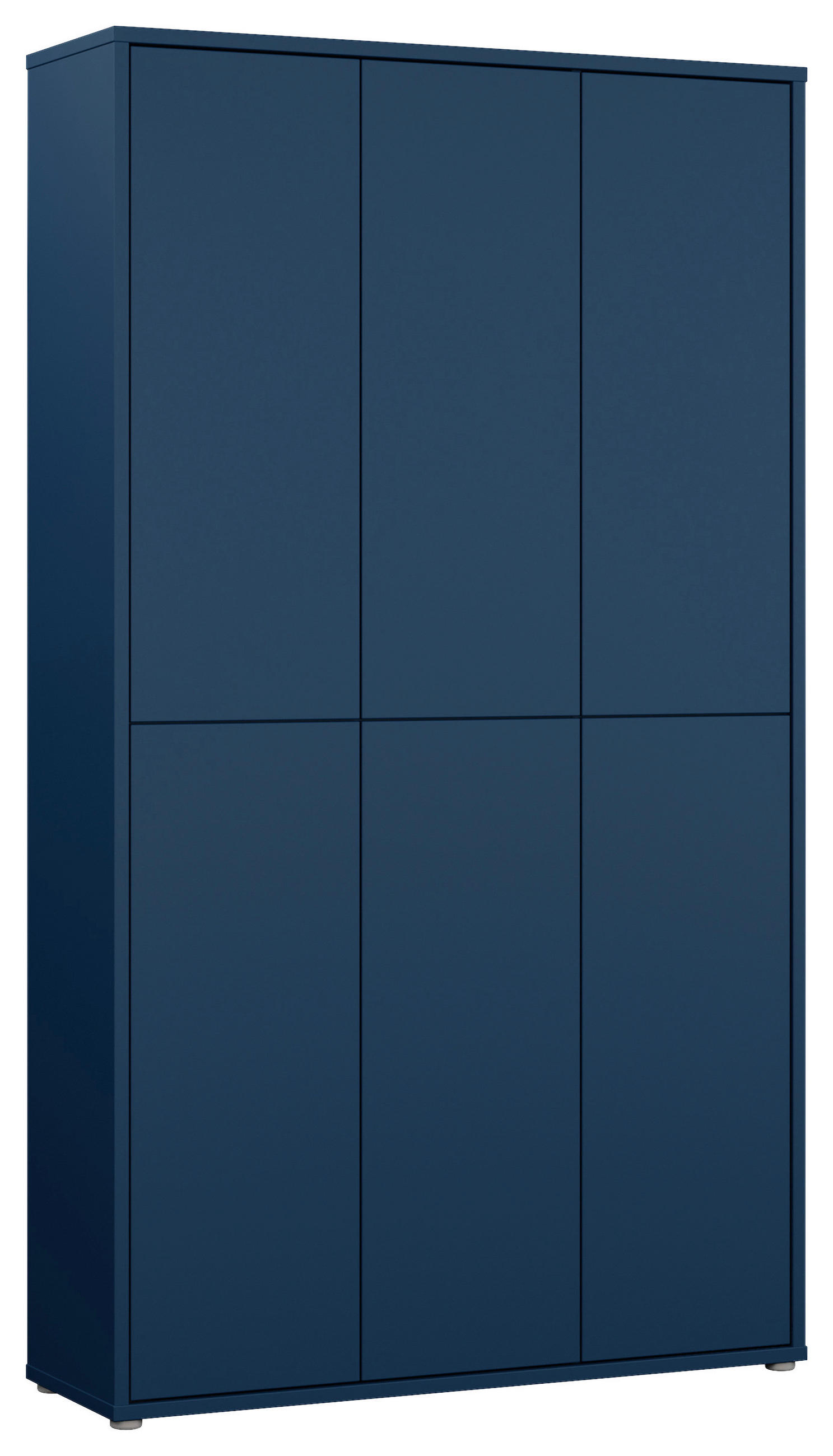 SCHUHSCHRANK 109,2/191,9/34,9 cm  - Dunkelblau/Grau, Modern, Holzwerkstoff/Kunststoff (109,2/191,9/34,9cm) - Modern Living