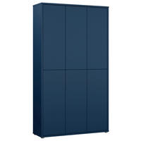 SCHUHSCHRANK 109,2/191,9/34,9 cm  - Dunkelblau/Grau, Modern, Holzwerkstoff/Kunststoff (109,2/191,9/34,9cm) - Modern Living