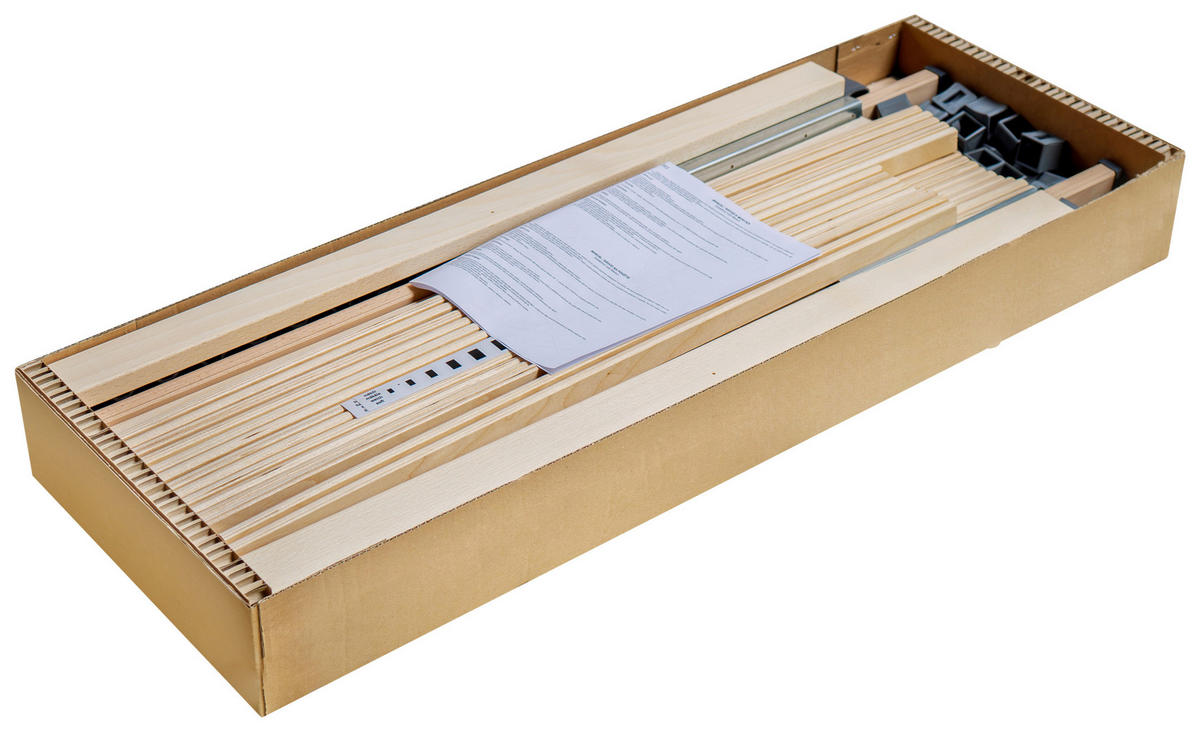 LATTENROST 100/200 cm Birke  - Birkefarben, Basics, Holz (100/200cm) - Boxxx