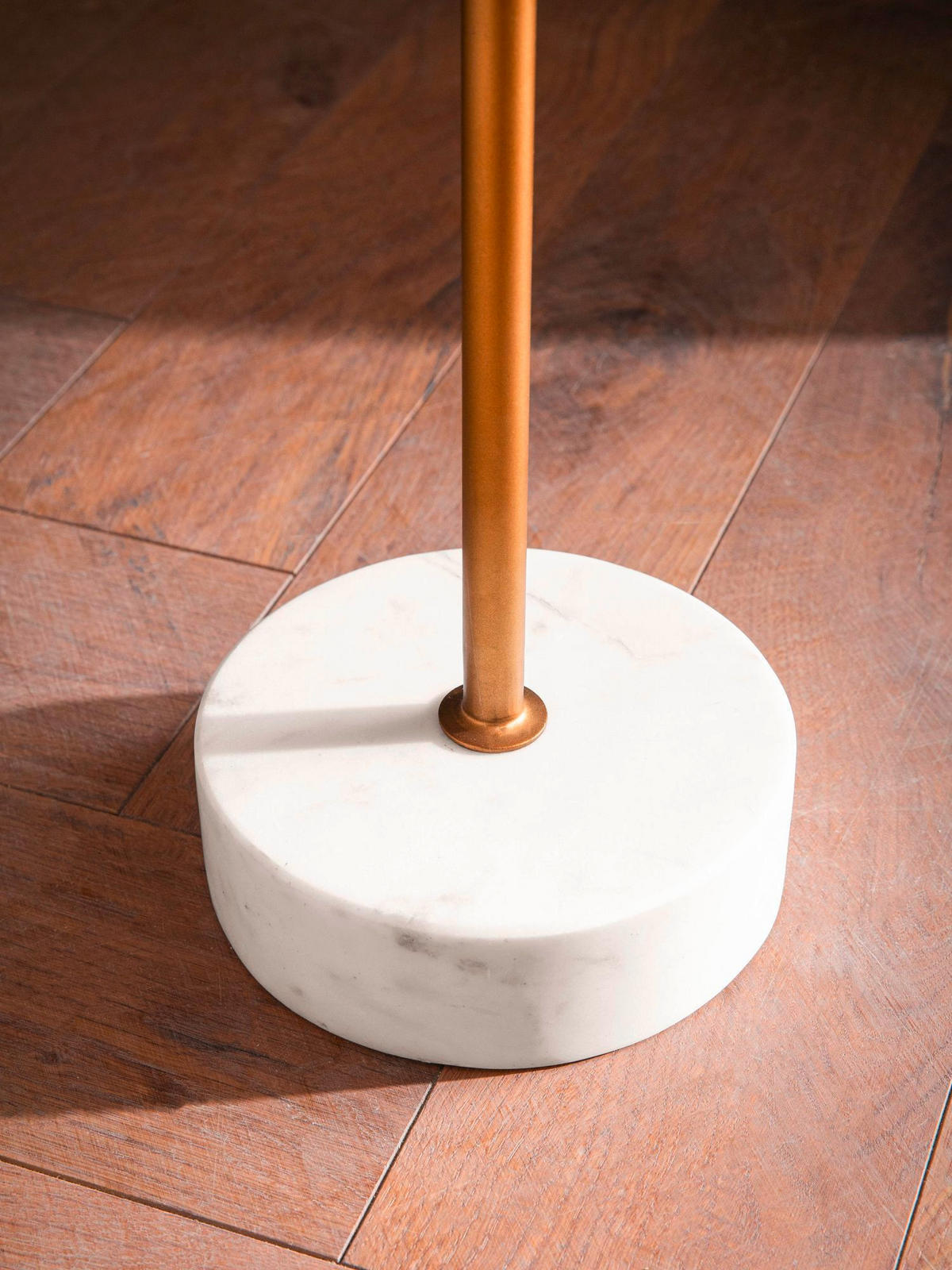 BEISTELLTISCH in Holz 45/40/55 cm  - Weiss/Eichefarben, Design, Holz/Stein (45/40/55cm) - Livetastic