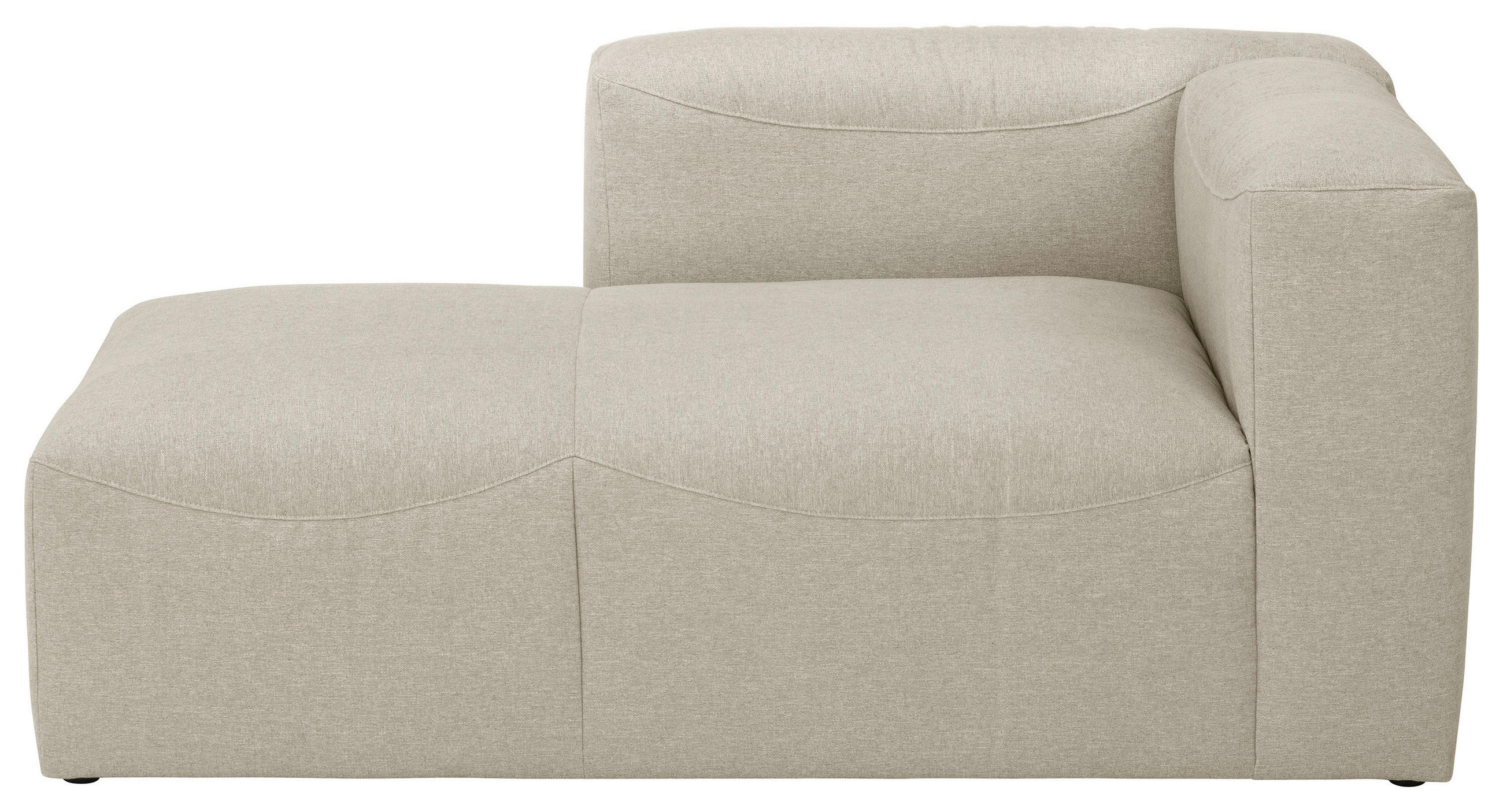 RÉCAMIERE  in Flachgewebe Creme  - Creme, Design, Kunststoff/Textil (160/73/100cm) - Max Winzer