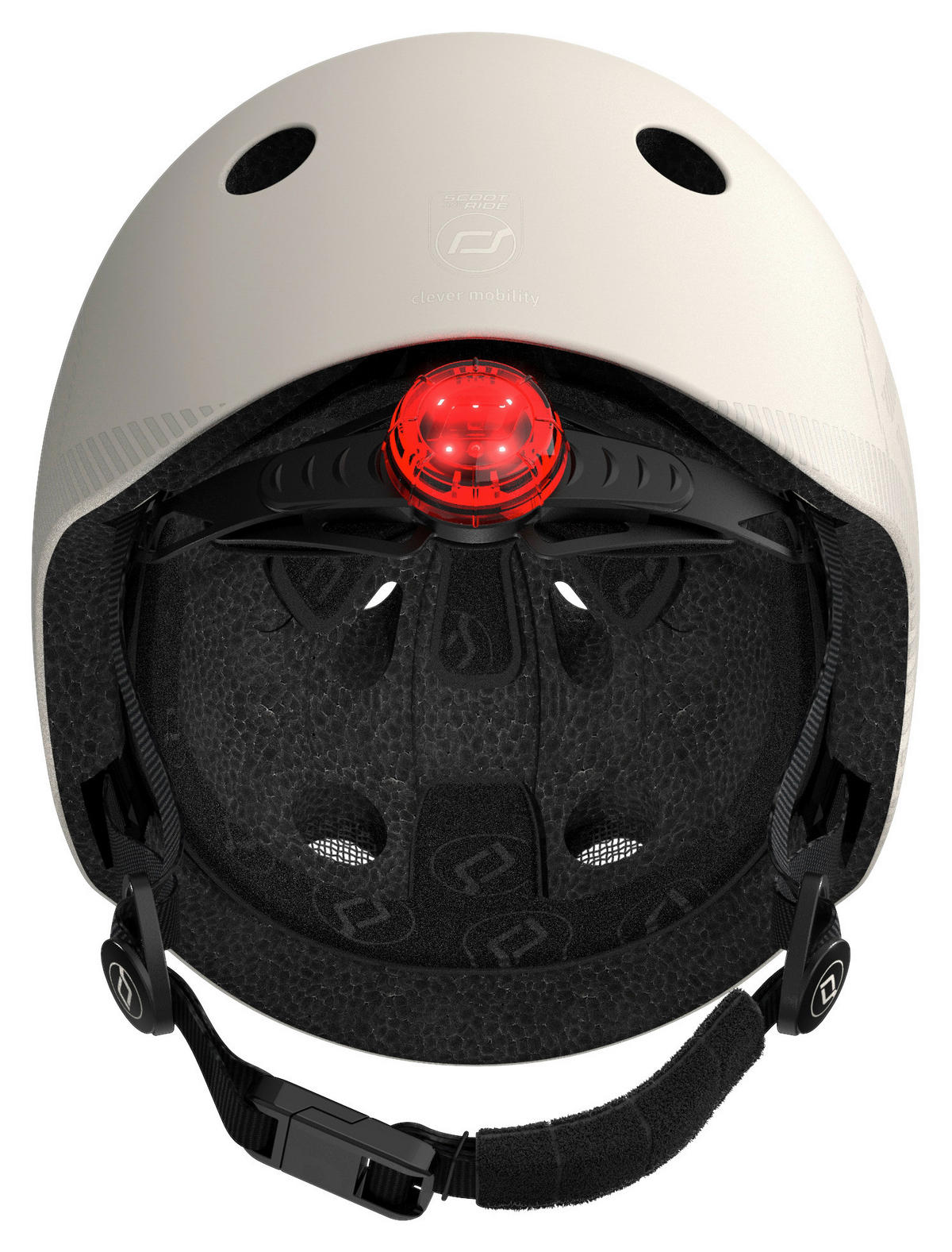 KINDERHELM S-M  - Hellgrau, Trend, Kunststoff/Textil (S-Mnull) - Scoot and Ride