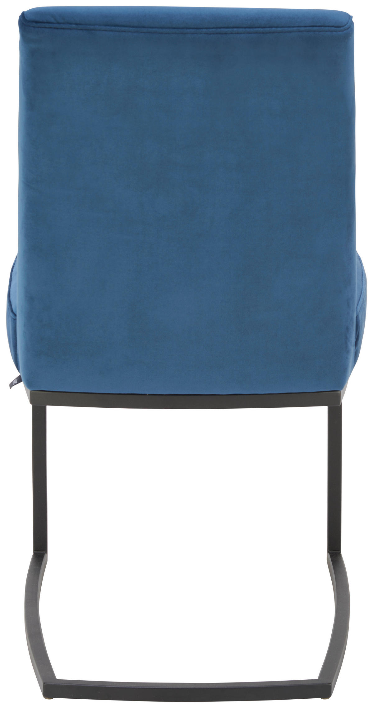 SCHWINGSTUHL  in Velours  - Blau/Schwarz, Design, Textil/Metall (46/88/61cm) - Joop!