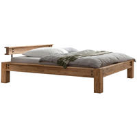 BALKENBETT 180/200 cm  in Braun, Eichefarben   - Eichefarben/Braun, Natur, Holz (180/200cm) - Hasena